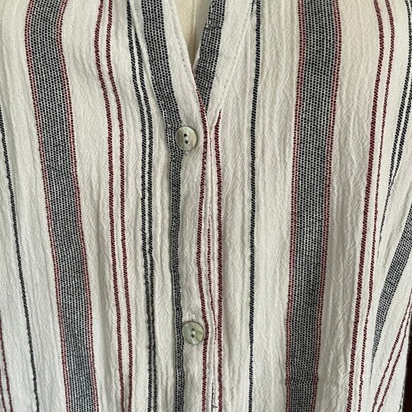 NWT Sigrid Olson Shift Dress Cotton Tunic Beach Cover Up Coastal Size Medium - Picture 3 of 8